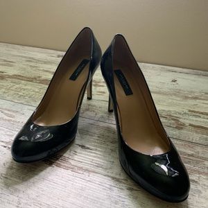 Ann Taylor Black Patent Heels Size 8